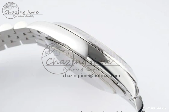 0410 DateJust 41 SS Fluted Bezel KING 1:1 Best Edition 904L Steel Gray Green Roman Dial on Jubilee Bracelet VR Contemporary 2204